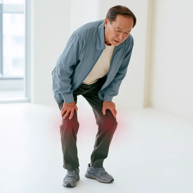 무릎이 힘 없이 흔들거림