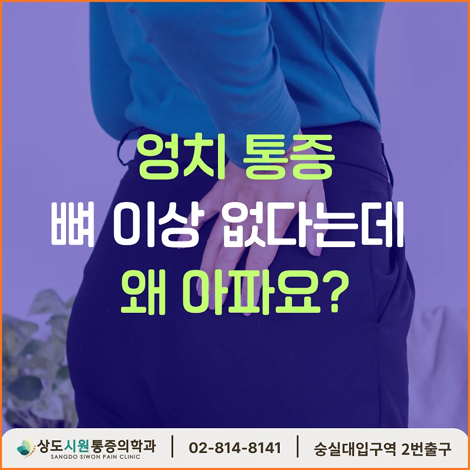 엉치 통증 뼈 이상 없다는데 왜 아픈지 설명하는 블로그 썸네일